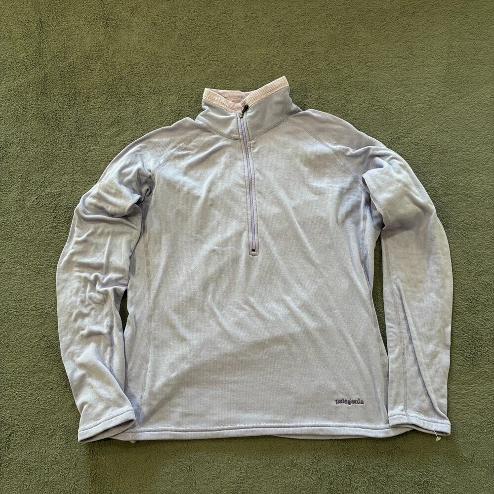 Patagonia Capilene Lavender Outdoor Midweight Zip Neck Pullover Women’s Size M